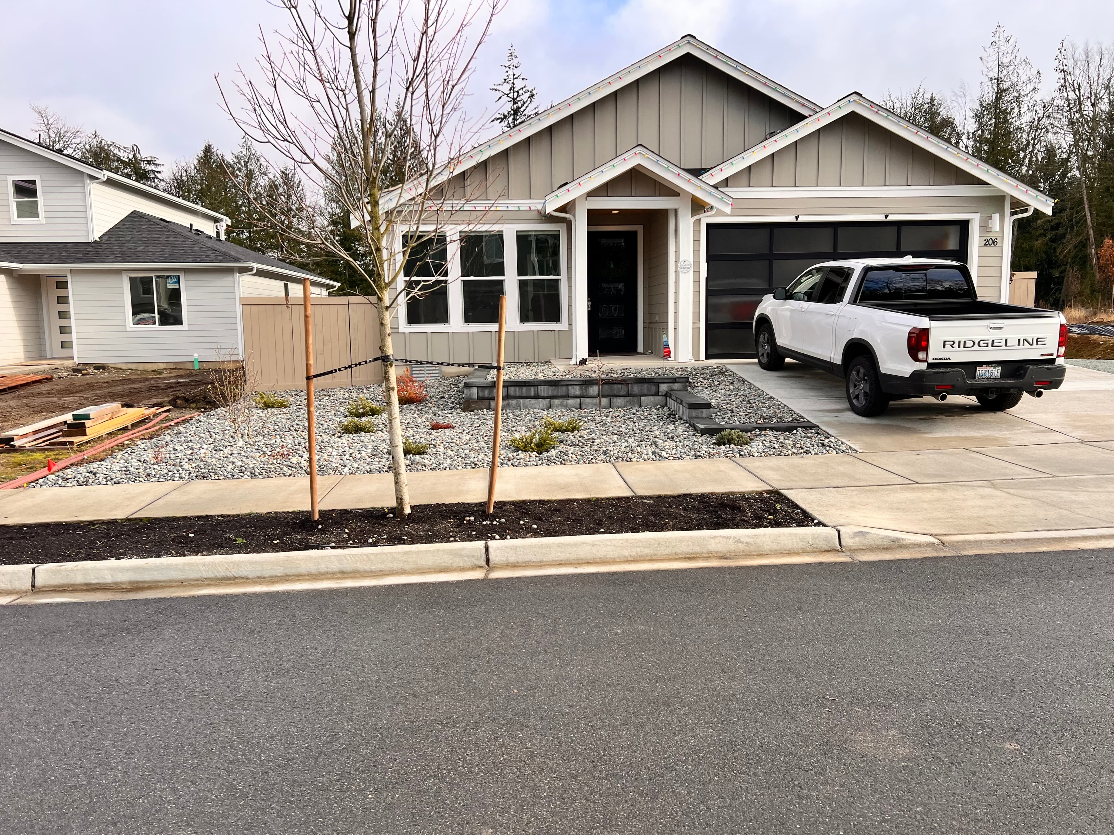 Finished landscape project on Whidbey Island