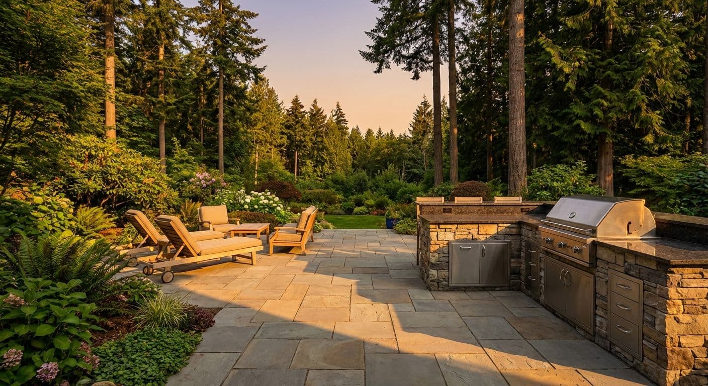 Bluestone Patio & Outdoor Kitchen project photo
